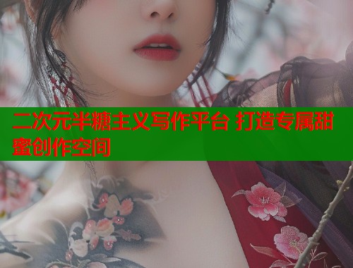 二次元半糖主义写作平台 打造专属甜蜜创作空间