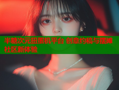 半糖次元扭蛋机平台 创意约稿与摆摊社区新体验