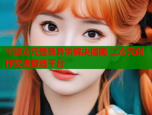 半糖次元登录异常解决指南 二次元创作交流首选平台